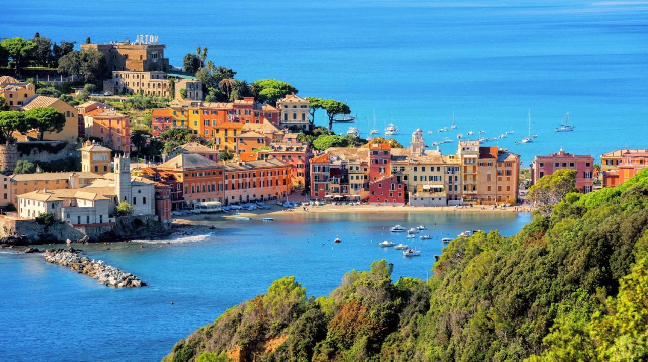 069 - Casa Tramonto, In Centro, 450Metri Da Mare Spiaggia Sestri Levante Exterior foto